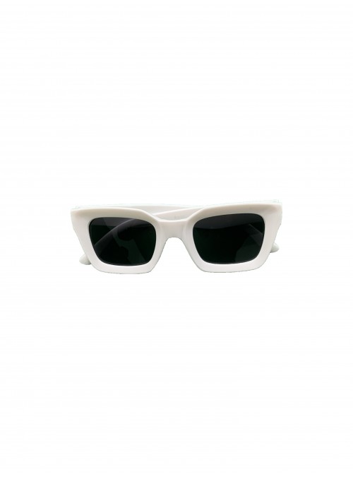 Delighted Logo Sunglasses White